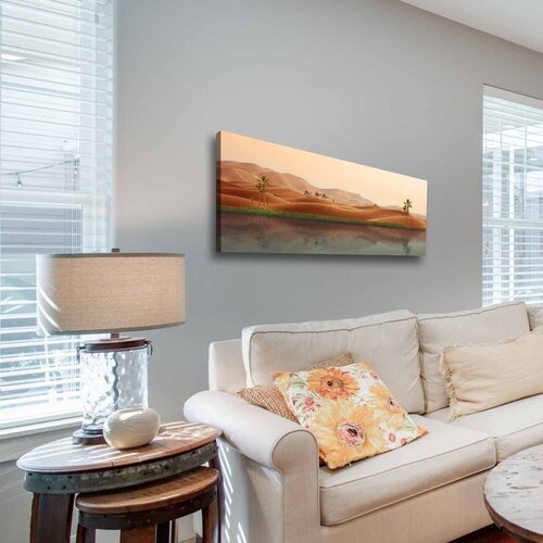WALLXPERT Dekorativna slika na platnu, 30x90cm, &Scaron;areno Cijene