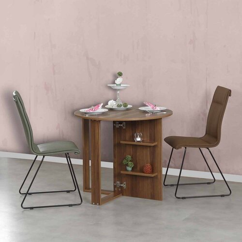 Woody Fashion Sklopivi sto Middle, 90x77x45 cm, Orah Cijene
