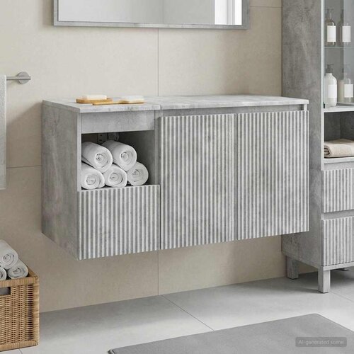  Set namještaja za kupaonicu 2 kom. Betonska siva 62,5 x 44,5 x 50 cm Cene
