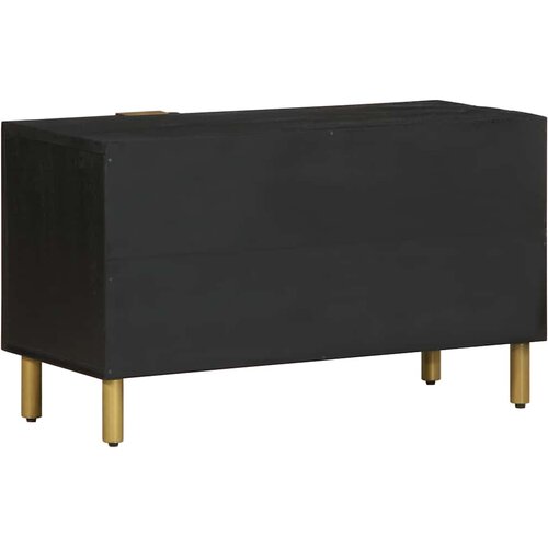  ormarić crni 80x33x46 cm od konstruiranog drva Slike