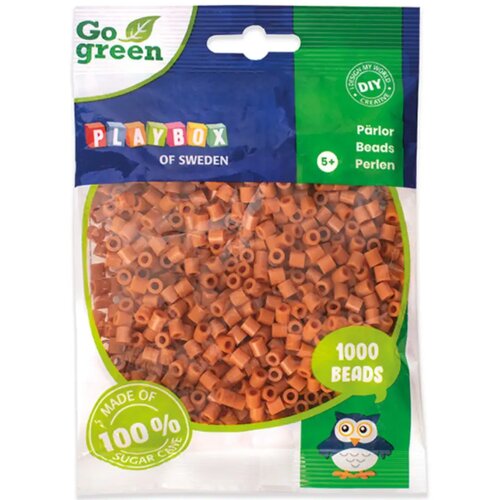 Playbox Go Green 5mm MIDI perle za peglanje, 1000 komada u svijetlo smeđoj boji Cene