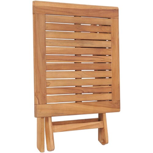  Sklopivi vrtni stol od masivne tikovine 45 x 45 x 45 cm Slike