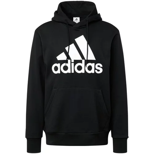 ADIDAS SPORTSWEAR Sportska sweater majica 'Essentials' crna / bijela
