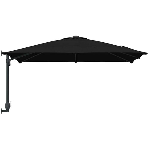  Vrtni suncobran Crna 248,5 x 247,5 x 160 cm Poliester i čelik Slike