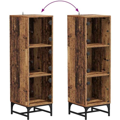  Highboard Staro drvo 35 x 37 x 117 cm Konstruirano drvo Slike