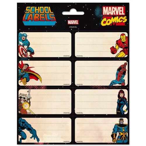 Grupo LEPILNE ETIKETE MARVEL MA&Scaron;ČEVALCI, (20872946) Cene