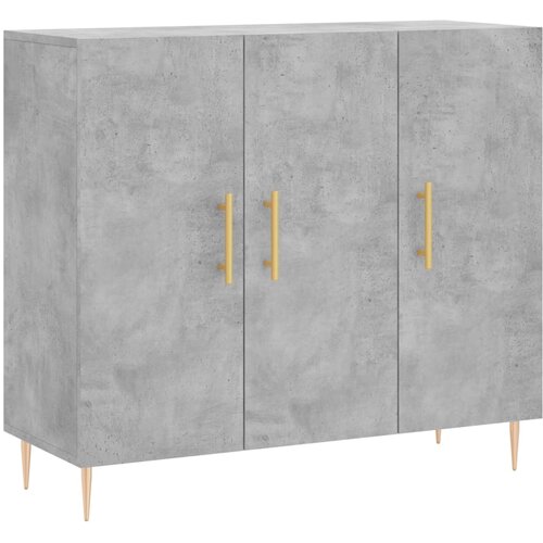 Maison Chic Komoda - Predalnik betonsko siva 90x34x80 cm konstruiran les, (21718706) Slike