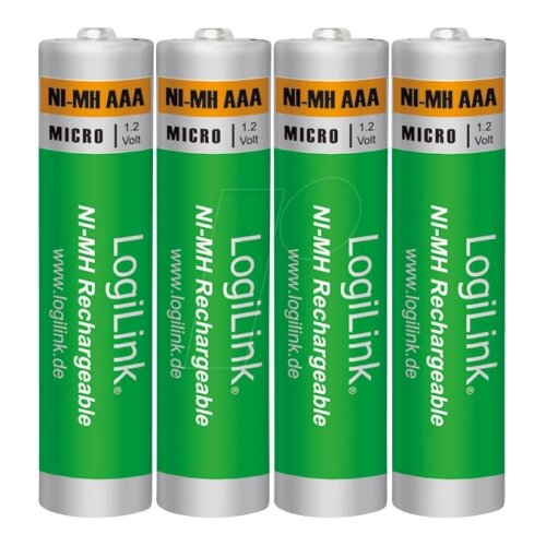 Logilink Baterije AAA Rechargeable LR03RB4 NiMH 1000mAh 4KOM Slike
