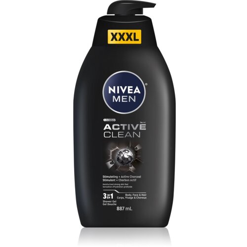 Nivea Men Active Cleans gel za tu&amp;scaron;iranje 887ml Slike