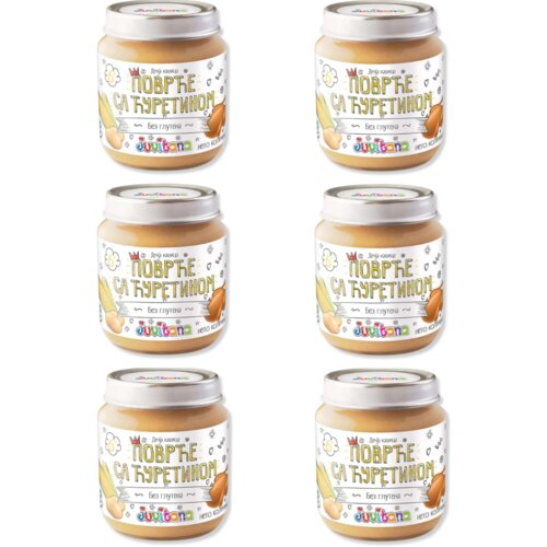 Juvitana kašica od povrća sa ćuretinom, 6x128g Slike