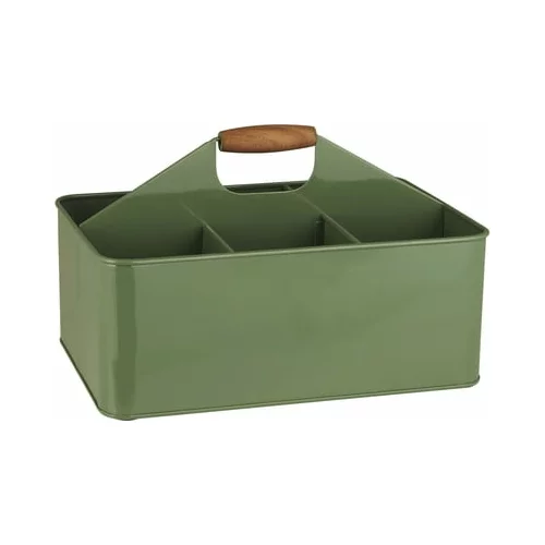 IB Laursen Kovinska škatla za shranjevanje s 6 predalčki - zelena