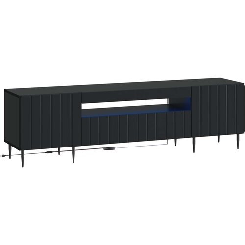  LED TV kabinet Crna Konstruirano drvo Cene