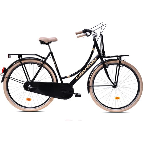 Capriolo gradski bicikl transporter N3, 23"/28", gradski, crno-bež Cene