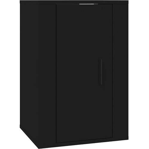  Zidni TV ormarići 2 kom crna 40 x 34,5 x 60 cm Slike