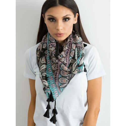 Fashion Hunters Black scarf with ethnic print Slike