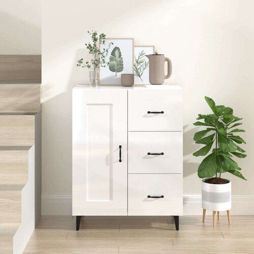  Komoda sjajna bijela 69 5x34x90 cm od konstruiranog drva Cijene