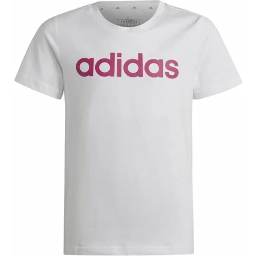 Adidas ESS LIN T Majica za djevojčice, bijela, veličina