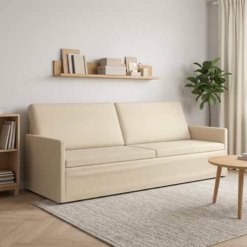 SOFA za 3 osobe Krem 220 x 81 x 82 cm Tkanina Cene