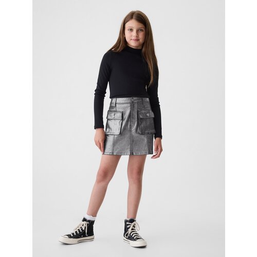 GAP Children's metallic denim cargo skirt - Girls Cijene
