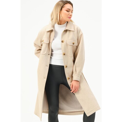 Dewberry Z6777 WOMEN'S COAT-STONE Cene