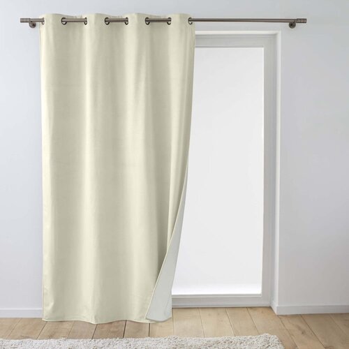 Douceur d intérieur Krem termo izolacijska zavjesa od samta 140x260 cm Polarchic – Cijene