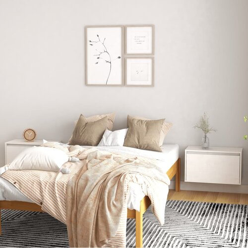 Furnova Stenska omarica 2 kosa bela 60x30x35 cm trdna borovina, (21949876) Cene