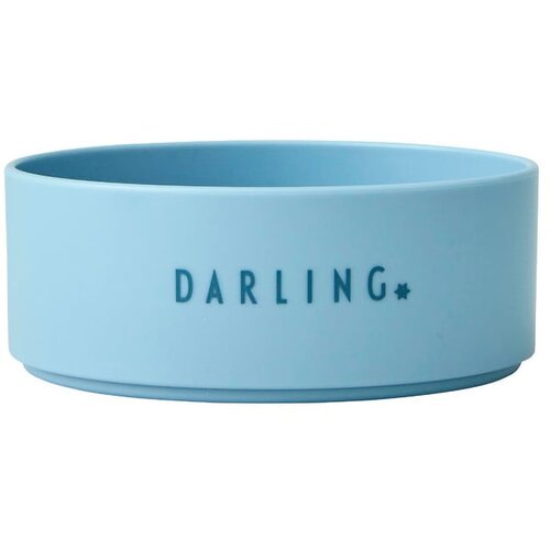 Design Letters Svetlo modra otroška skleda Mini Darling, ø 11 cm Cene