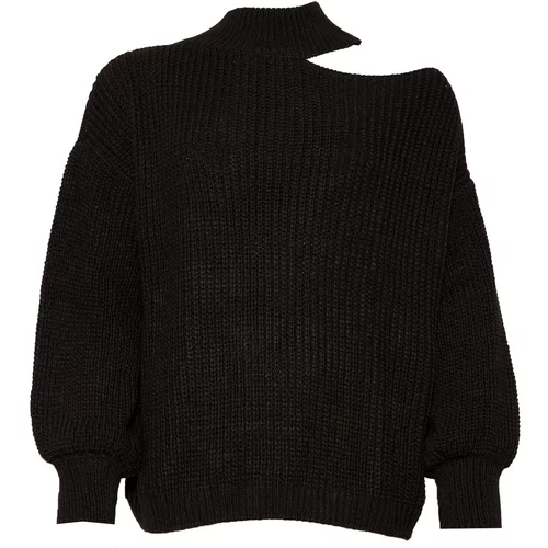 SASSYCLASSY Široki pulover crna