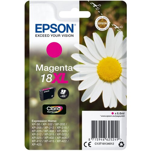 Epson C13T18134012 črnilo Magenta 18XL XP30/102/202/205/302/305/402/405, (675126) Slike