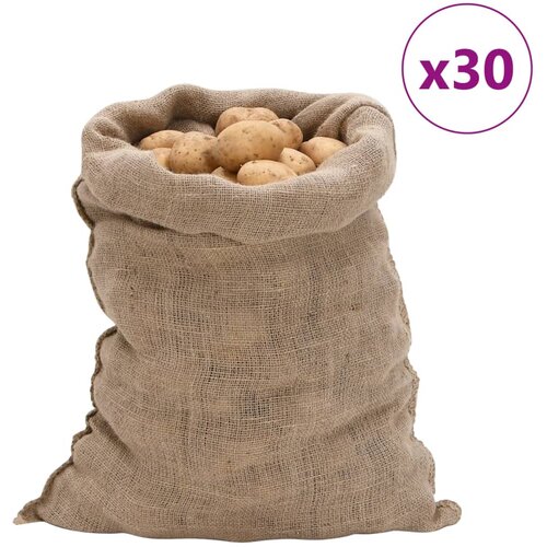 vidaXL Vreče iz jute 30 kosov 60x105 cm 100 % juta 220 gsm Cene