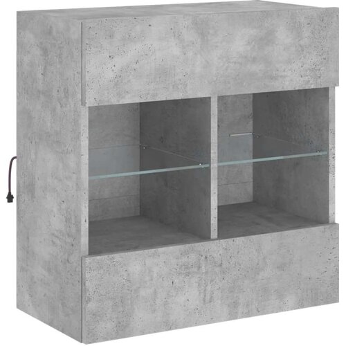 VidaXL TV ormarić s LED svjetlima siva boja betona 58 5x30x60 5 cm Slike