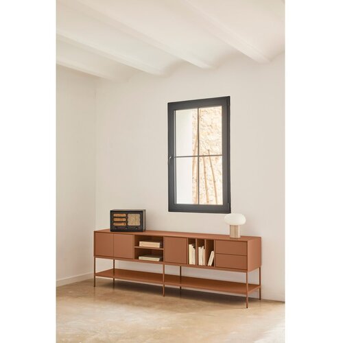 Teulat Crna TV komoda 220x74x45 cm Platt &amp;ndash; Slike