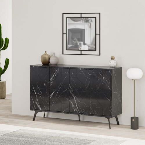 Woody Fashion komoda Dune 123x77.4x35cm antracit Cene