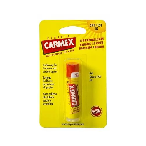 Carmex Classic SPF15 zdravilen balzam v tubi 4,25 g