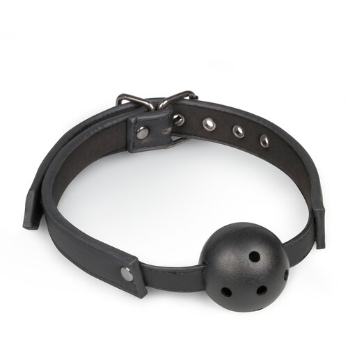 EasyToys - Fetish Collection gag s PVC kuglicom, crni Slike