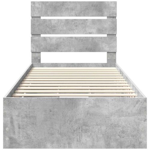  Okvir za krevet s ladicama Betonski sivi 90 x 190 cm - Beton siva 90 x 190 cm Slike