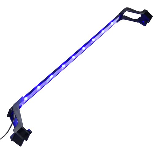 vidaXL LED svetilka za akvarij s sponama 75-90 cm modra in bela Cene