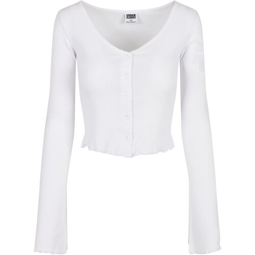 UC Ladies Women&amp;#039;s sweater with cropped ribs in white Slike