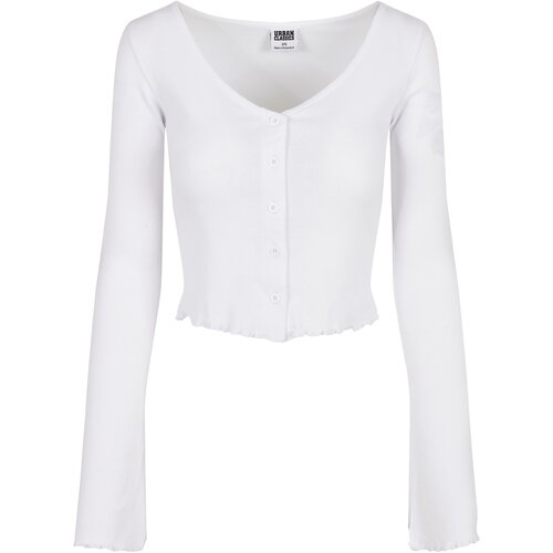 UC Ladies Women's sweater with cropped ribs in white Slike