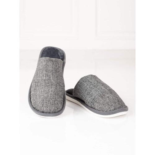 SHELOVET Light men&amp;#039;s slippers gray Slike