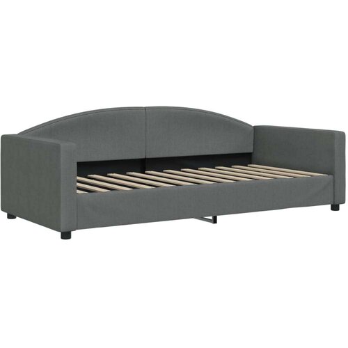 vidaXL Dnevni krevet tamnosivi 90 x 200 cm od tkanine Cene