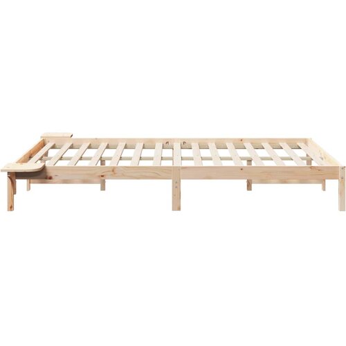  Krevetna konstrukcija s bočnim stolovima Prirodna 160 x 210 cm Slike