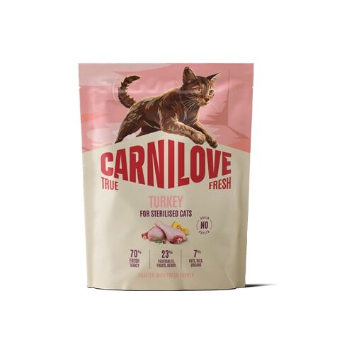 Carnilove Cat True Fresh Adult Sterilised, briketi - puran 400 g Cene
