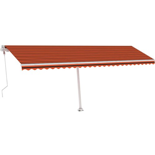  Automatska tenda sa senzorom LED 600 x 300 cm narančasto-smeđa Slike