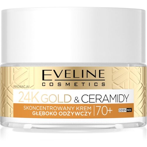 Eveline Cosmetics 24k Gold &amp;amp; Ceramidy 70+ intenzivna hranjiva krema 70+ 50 ml Slike