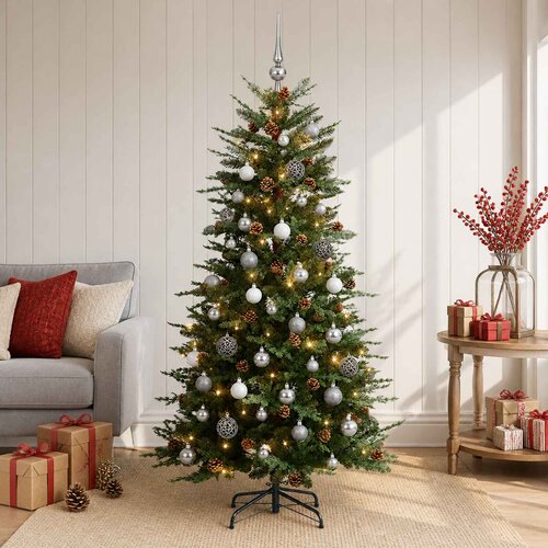  Umjetno božićno drvce 150 LED lampica Topla bijela Slike