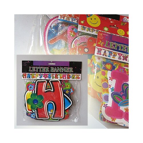  Slova HAPPY BIRTHDAY dim.200cmH17.5cm Slike