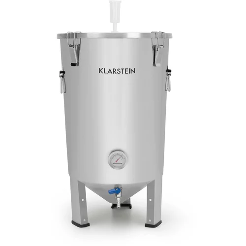 Klarstein Gärkeller, kotao za fermentaciju, 30 l, cijev za fermentaciju, termometar, 304-nehrđajući čelik