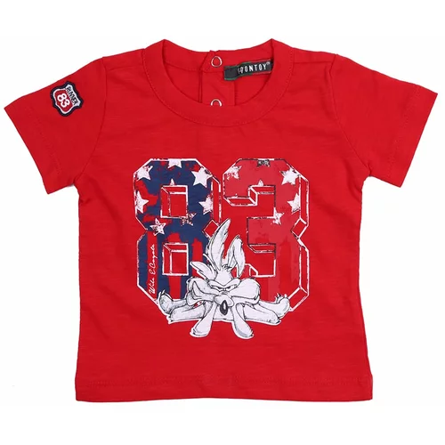 Fasardi Boys' red T-shirt with app