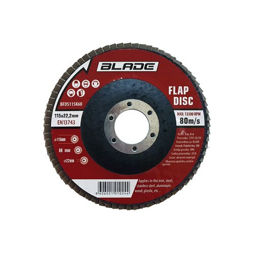 Blade flap disk STANDARD fi 115mm K60 BFDS115K60 Cene